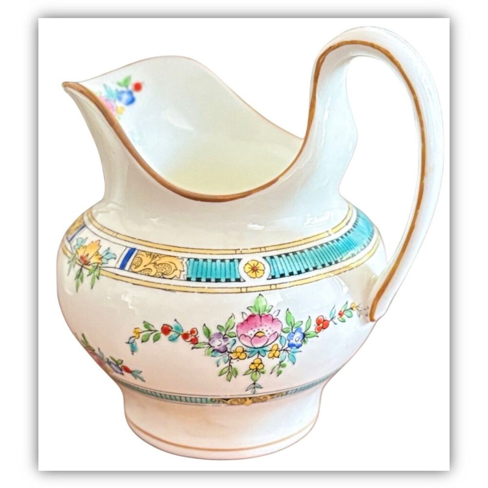 Minton Princess Pink Flower Creamer Mini 2 7/8" 4 OZ Antique England 1924